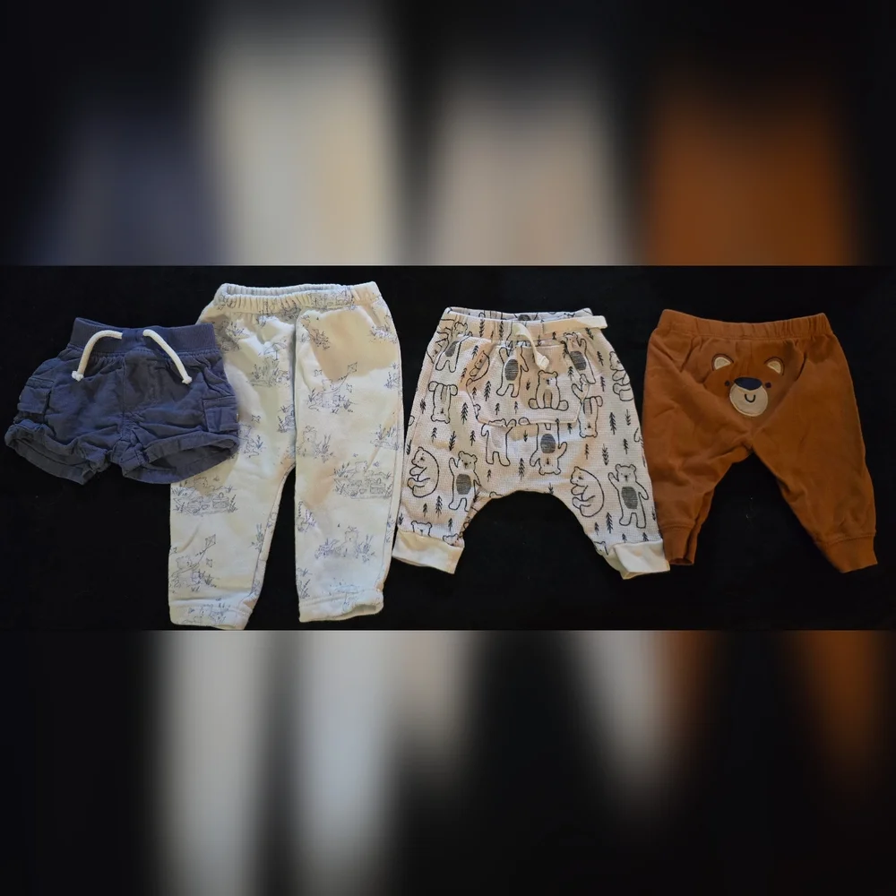 18 Pieces Infant Baby Boy Size 0-3 Months Various Brands Clothing Lot Bundle